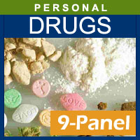 Alcohol and Drug Testing Services 9 Panel Hair Drug Testing for 1 segment - Personal Purposes