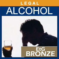 Alcohol and Drug Testing Services EtG Hair Alcohol Test (Bronze) - Legal Purposes